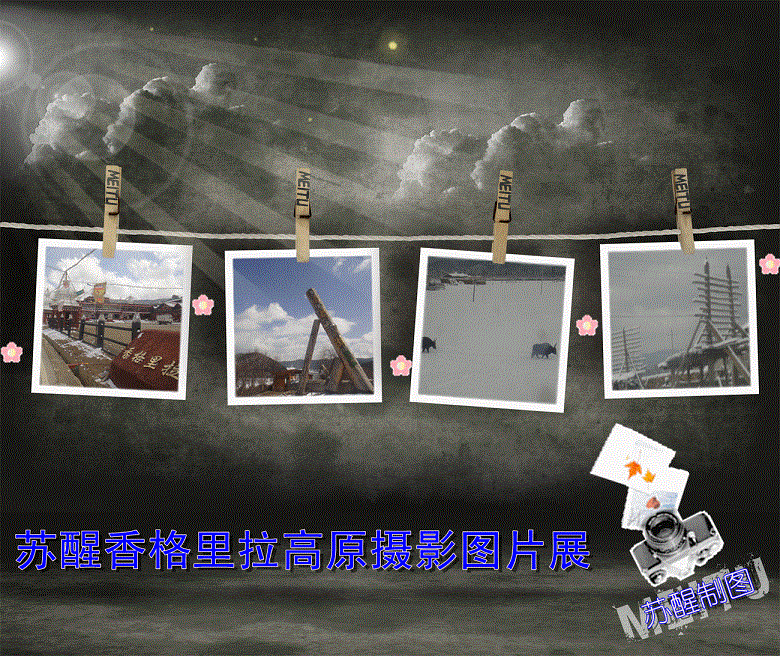 苏醒香格里拉高原摄影图片展.gif
